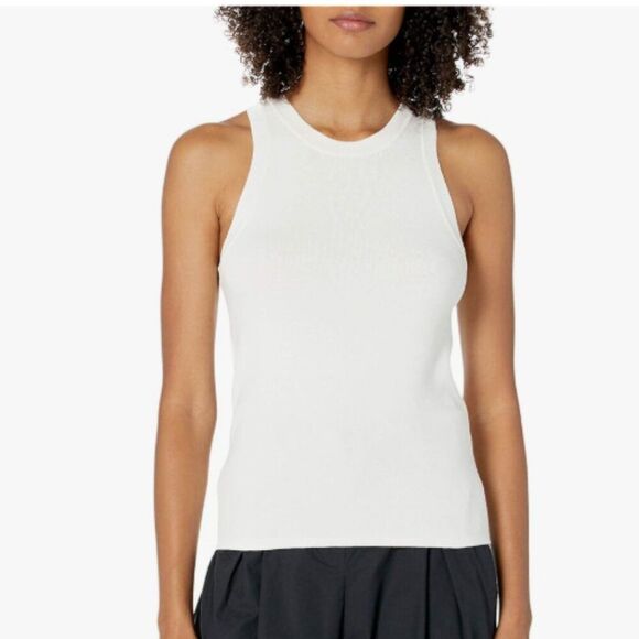 Women’s High-Neck Sleeveless Sweater Tank, Large, NWT, Quiet Luxury, Neutral - Picture 1 of 11